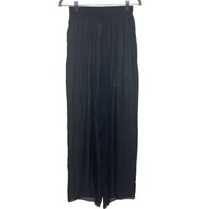 SKIMS Romance Black Silk Pajama Pants Women's Size L/G New With Tags‎ Loungewear